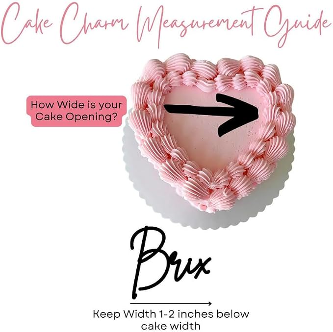 Acrylic Cake Topper Charm | Custom, Flat Acrylic, Personalized Birthdays, Elegant Script, Cake Decoration