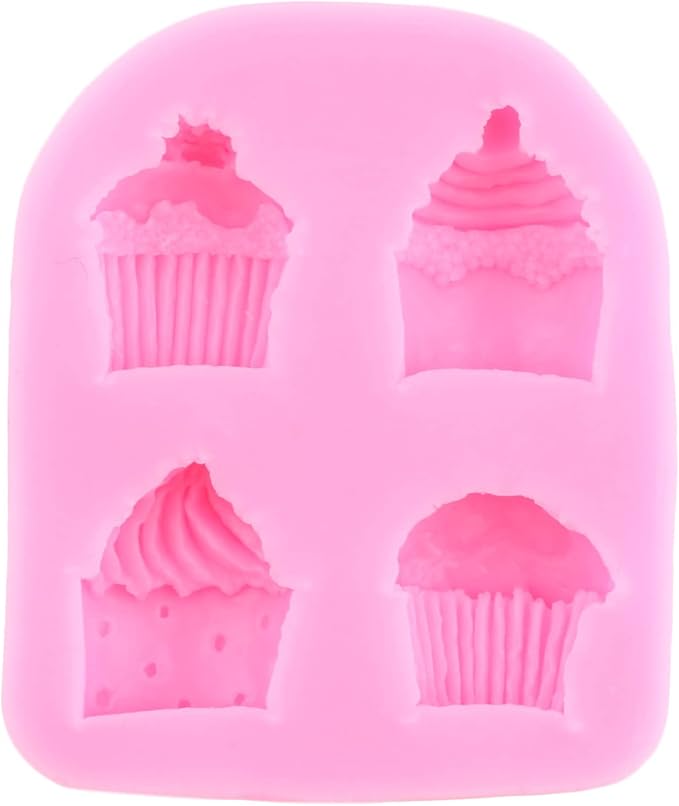 Mujiang Ice Cream Cones Silicone Mold Donut Fondant Molds For Cake Decorating Cupcake Topper Chocolate Popsicle Candy Cake Pop Polymer Clay Gum Paste Set Of 4