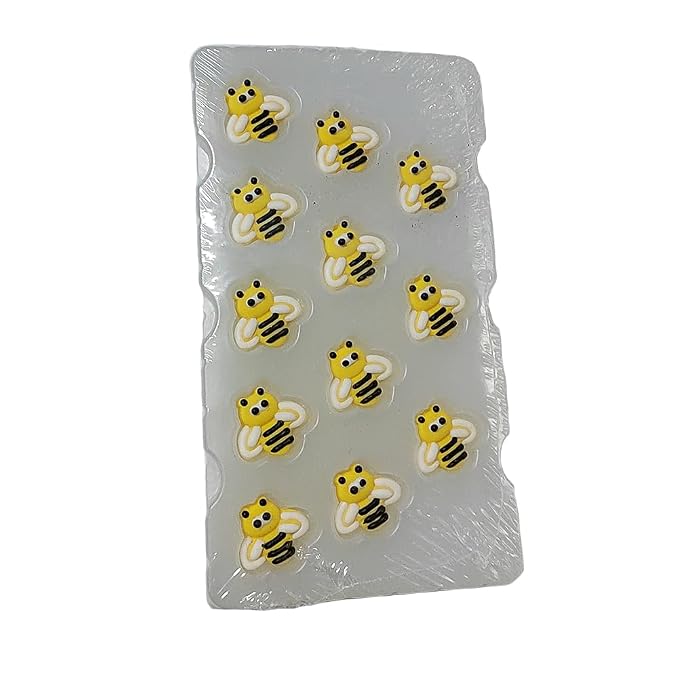 Edible Candy Bee Cake Decorations Dessert Sugar Sprinkles Party Cookie DIY Cake Cupcake Topper Icing Frosting Decoration Holiday Supplies