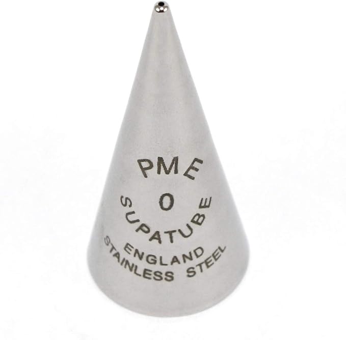 PME Seamless Stainless Steel Supatube Decorating Tip, Writer #0 (ST0)