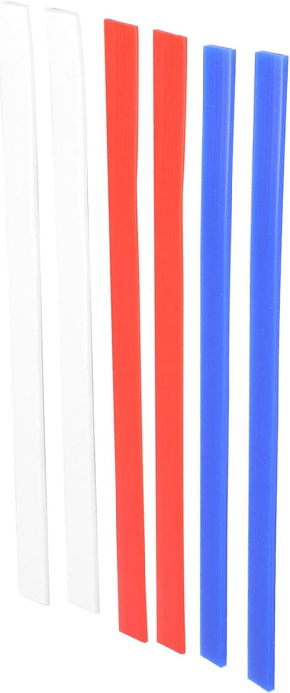 Dioche 1/2 Inch Rolling Silicone Measuring Dough Strips – Rolling Pin Guides for Cookies, Pies, & Baking – Set of 3 Thickness Specifications