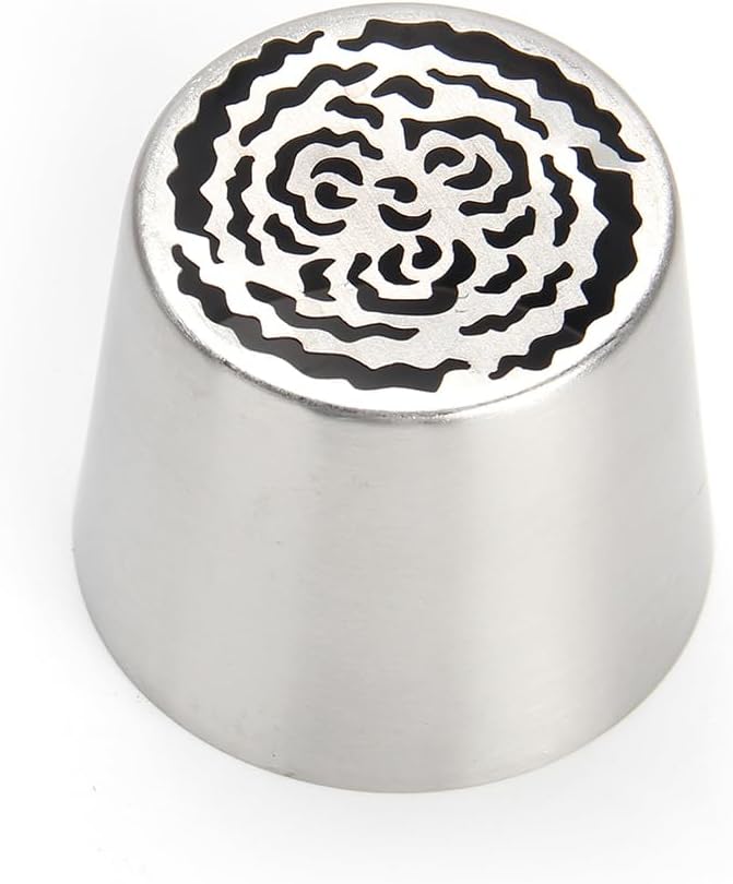 Extra Large Russian Piping Tips - Stainless Steel Flower Nozzles Set for Cake Decorating, Rose & Floral Icing Tips for Cupcakes, Cookies Professional Baking Tools (XXL, Style 43)