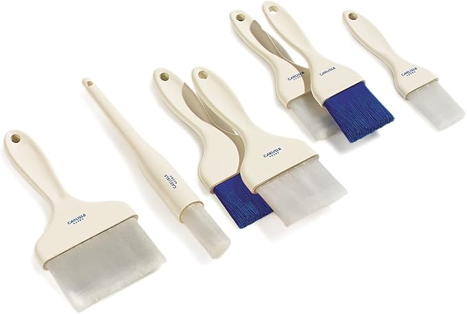 Carlisle FoodService Products 4039302 Sparta Galaxy Nylon Pastry Brush, 4", White (Pack of 12)