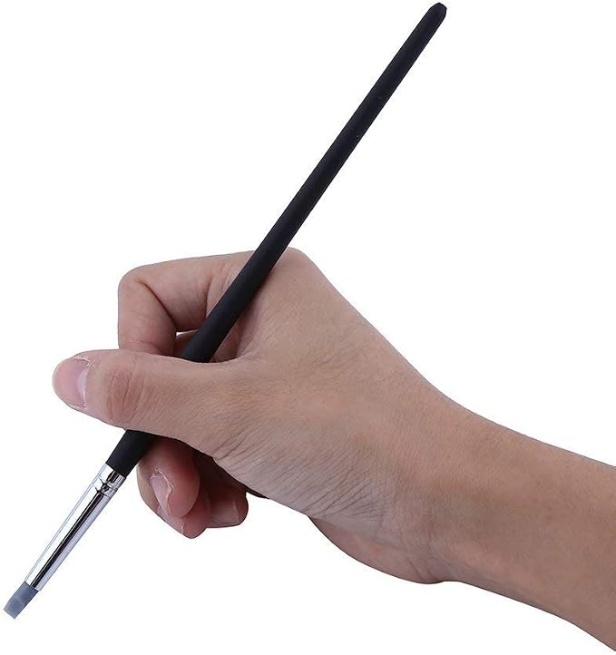 COMIART 5pcs Flexible Clay Sculpture Tools Silicon Color Shapers Brushes Size 2