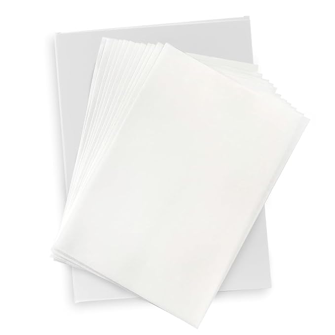 25pcs Vanilla Edible Wafer Paper A4 Size, 8.5" x 11" Food Grade Wafer Sheets, Edible Paper for Cakes Printable, Rice Starch Sheets for Candy & Decoration (0.3mm)