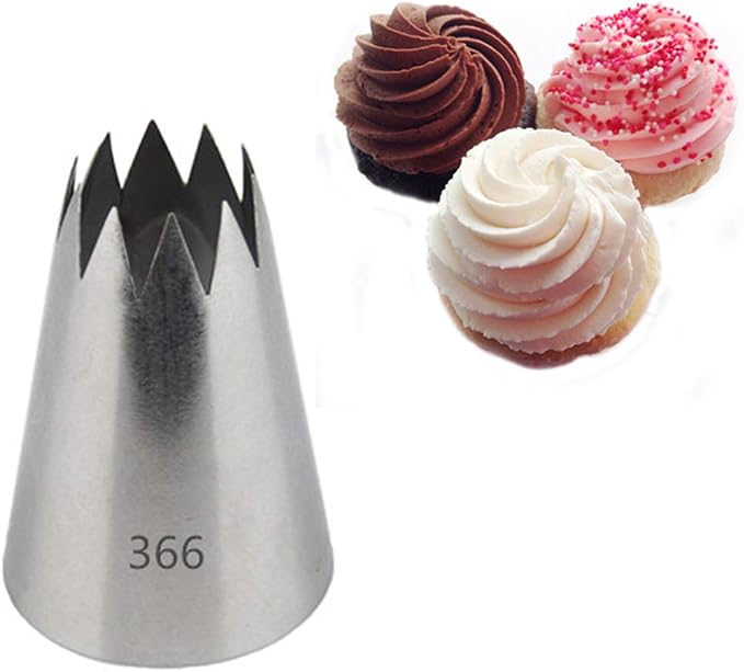 FantasyDay 5 piece Stainless Steel Piping Tips Piping Nozzles Cake Decorating Supplies Cookies Cupcake Icing Decorating Supplies Decorating Kits Frosting Icing Tips Baking Set Tools