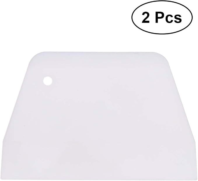 Tofficu 2pcs Cake Scraper Kit Rolling Pin Fondant Smoother Cake Leveler Tool Multi-function for Decorations