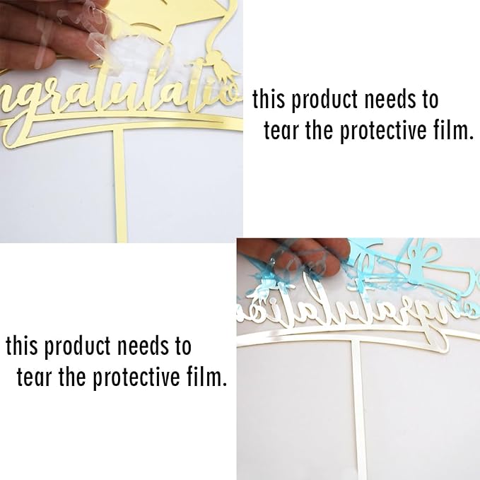 Congratulations 2026 Graduation Cake Topper,Congrats Grad Cake Decor - 2026 High School/College/Senior Graduation Party Decorations Supplies (gold Acrylic)