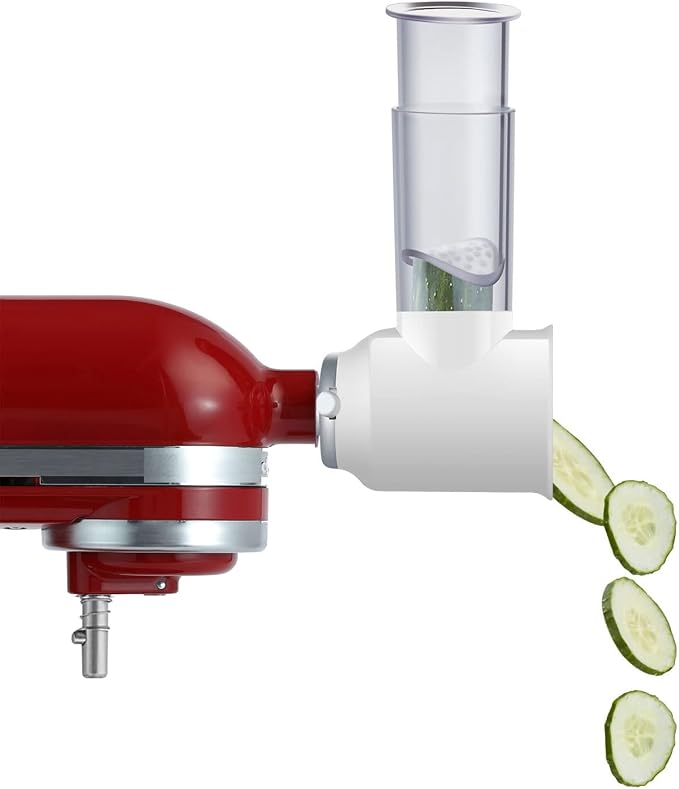 Slicer Shredder Attachment for KitchenAid Stand Mixers, Vegetable Cheese Grater Salad Maker Food Slicers Accessories for Kitchenaid, Easy Clean Dishwasher Safe Cheese Shredder by Gvode