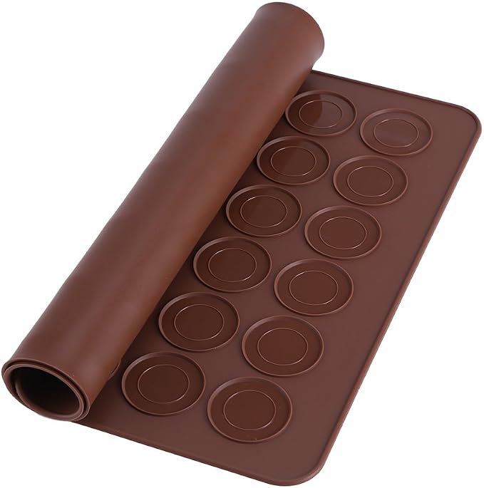 Macaron Silicone Baking Mats Kit, Food Grade Silicone Macaron Silicone Mat, Macaron Baking Kit Tray Set w. non stick reusable Macaroon Baking Supplies