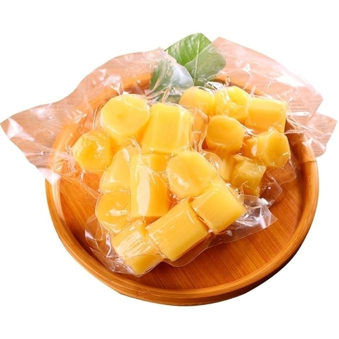 Sugar Cane（360g/12.7oz,1Pack/bag）Packaged Peeled Sugarcane Chunks Convenient and Easy-to-eat Sugar Cane Sticks Yunnan Vacuum-Packed Middle-Section Sugarcane Flesh Saccharum Officinarum Snacks