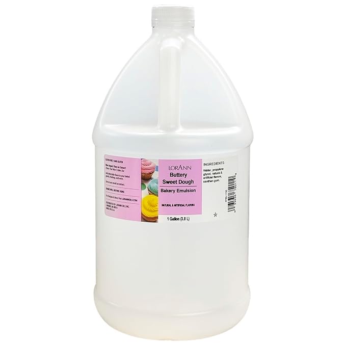 Lorann Oils Buttery Sweet Dough Bakery Emulsion: Authentic Sweet Dough Taste, Ideal for Amplifying Sweet Bready Notes in Baked Goods, Gluten-Free, Keto-Friendly, Sweet Dough Flavoring Essential