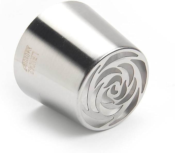 1 Piece Stainless Steel XXL Russian Flower Icing Tip,Pastry Frosting Piping Nozzle for Cake Marshmallow Bouquet, Russian Flower Piping Tips Baking Tools for Cake Decoration,Cake Tools