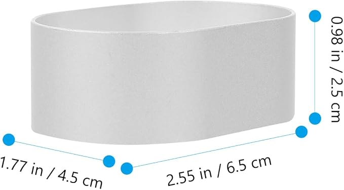 Cabilock 6 Pcs Mini Cake Baking Molds, Aluminum Alloy Non-Stick Oval Ring Molds for Diy Cake Making Pastry Tart Baking