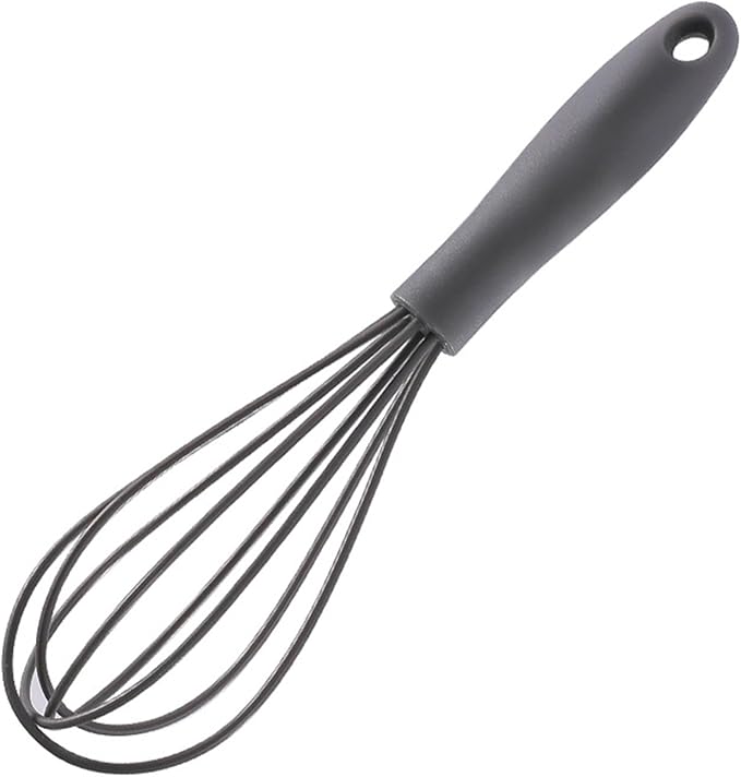 Silicone Eggs Beater Handheld Whisk Cream Foam Maker n Slip Eggs Blender Silicone Eggs Whiskers Portable Gray