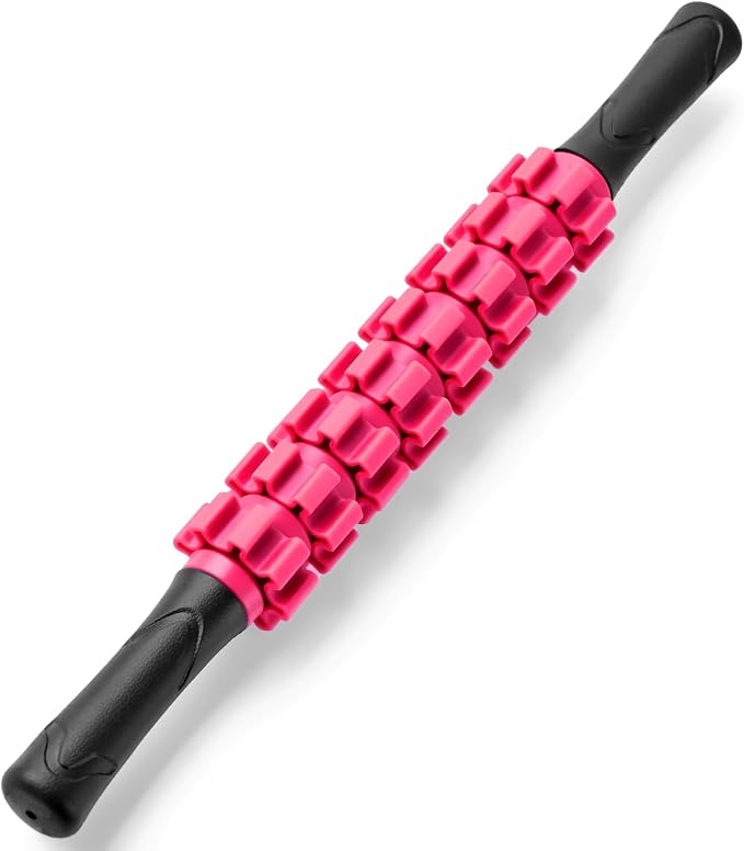 ZanLLW Muscle Roller Stick, Muscle Roller, Liposuction Massage Roller for Lymphatic Drainage, Massager Stick for Relief Muscle Soreness, Trigger Points, Help Exercise Runner Legs, Back Recovery