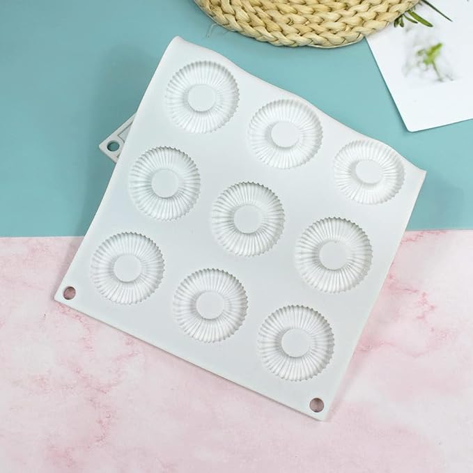 Silicone Donut Mold Round Doughnut Silicone Candy Molds Non-Stick Silicone Molds Perfect For Donut Cake Biscuit Bagels Dishwasher Safe