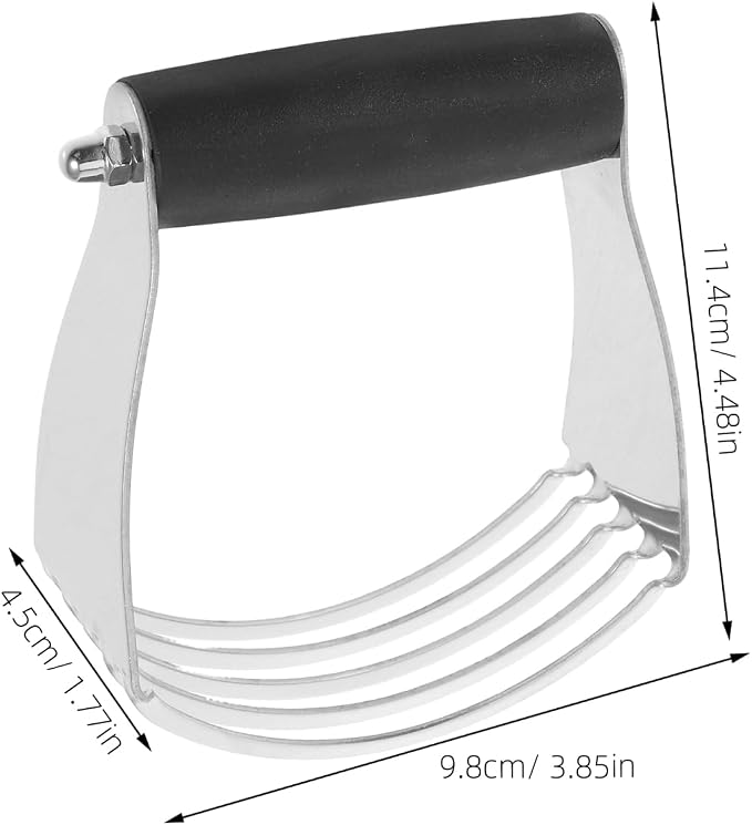 COHEALI Heavy Duty Stainless Steel Dough Blender Pastry Cutter Butter Mixer for Baking Effortless Flour Mixing and Scraping Tool Kitchen Essential for Home and Professional Bakers