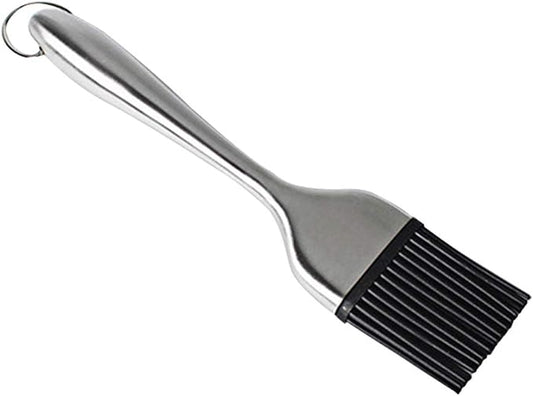 BBQ Grill Basting Brush Silicone Cooking Pastry Brush with Stainless Steel Handle Heat 230 Degree for Sauce Marinade Steak Meat 20cm