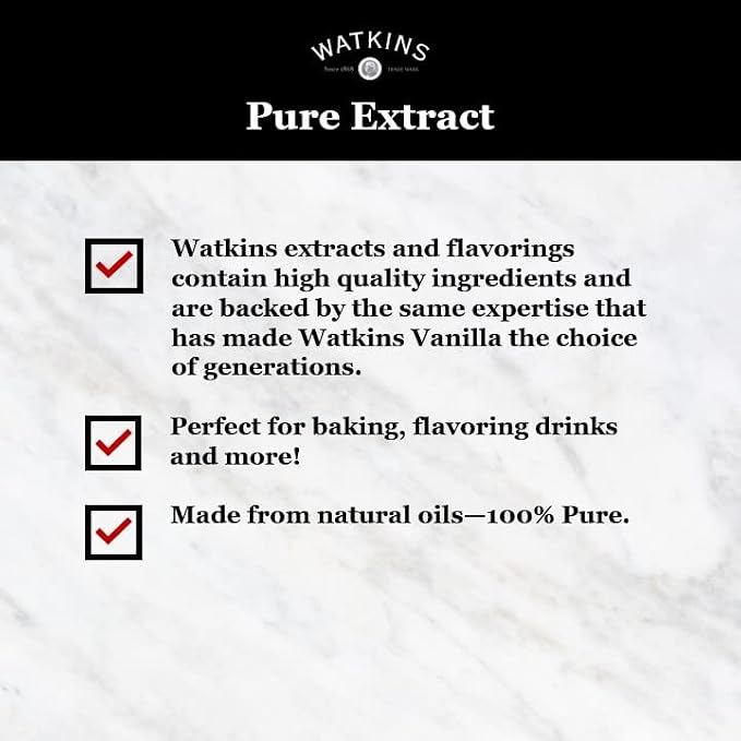 Watkins Organic Pure Lemon Extract, 2 oz., 12Count