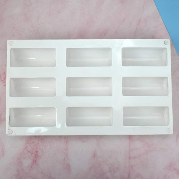 mostsom 3.28'' Length Cylinder Strips Biscuit Chocolate Sticks Cookies Baking Jelly Silicone Mold Ice Tube Making Trays, Perfect Ice Cube Sticks Molds (Cylinder H)