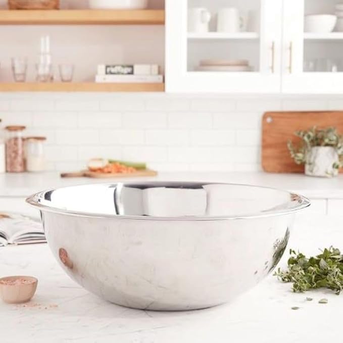 YBM HOME 0.75 Quart Stainless Steel Premium Mixing Bowl – Heavy Duty Deep Prep Bowl for Baking, Cooking, Dough Mixing, Salad Serving & Commercial Kitchen Use