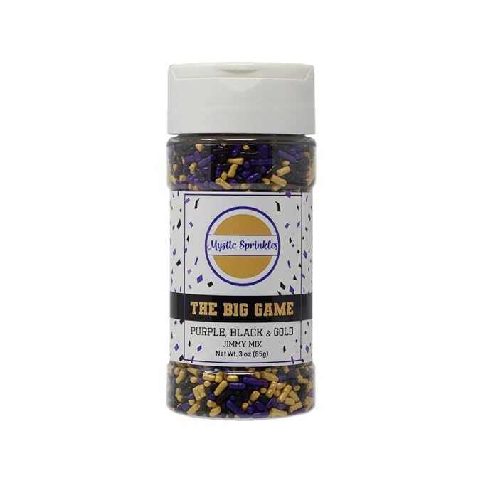 Mystic Sprinkles The Big Game Jimmy Mix 3oz Bottle (Purple, Black & Gold)