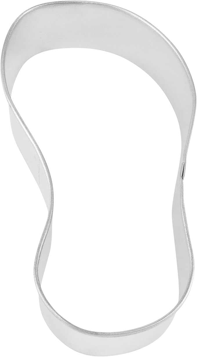R&M Beach Day Cookie Cutter 5-Piece Gift Set - Includes Flip Flop, Swimsuit, Swim Shorts, Surfboard, Sunglasses Cookie Cutter with Recipe Card - Steel