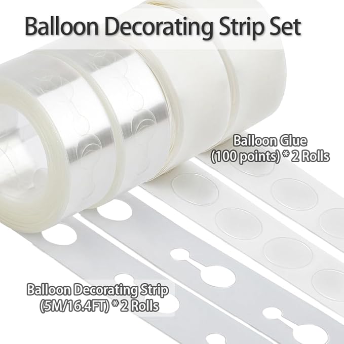 Balloon Arch Kit Balloon Garland Kit Balloon Decoration 32.8ft Balloon Arch Strip & 200 Glue Points For Balloons for Arch Decoration For Wedding Party Halloween balloons Birthday Baby Shower Decor