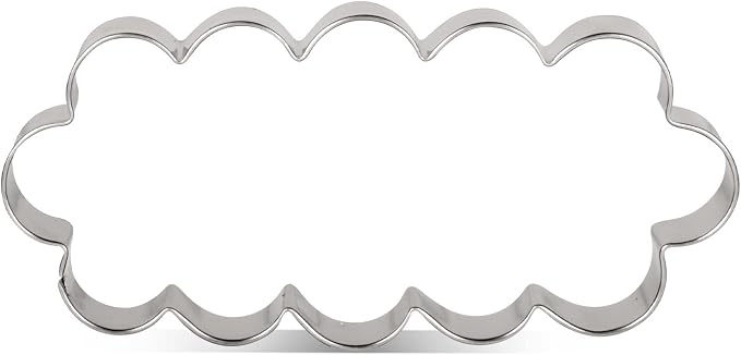LILIAO Scalloped Edge Cookie Cutter, Biscuit Cutters, Stainless Steel (5 x 2.3 inches)