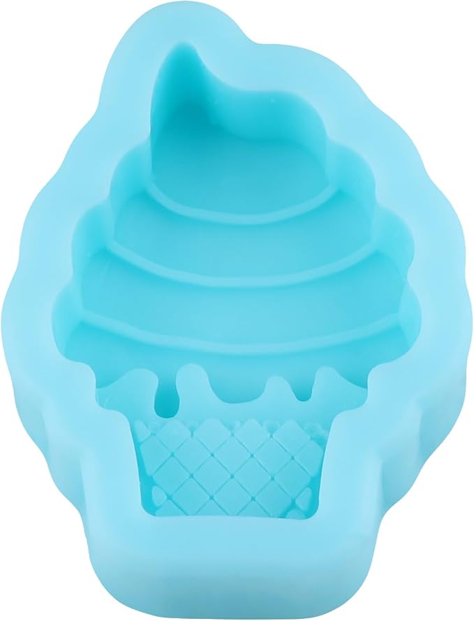 Ice Cream Fondant Silicone Molds for Cake Decorating Cupcake Topper Chocolate Candy Gum Paste Polymer Clay