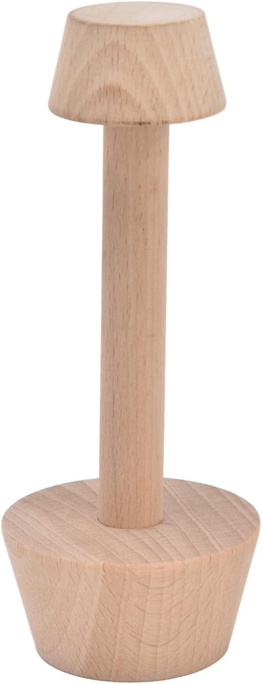 Wooden Tart Tamper, Double Side Pie Pastry Dough Tamper, Egg Tart Pan Mold DIY Cake Pastry Baking Tool for Mini Egg Tart, Cheesecakes, Pasta and Dessert Baking