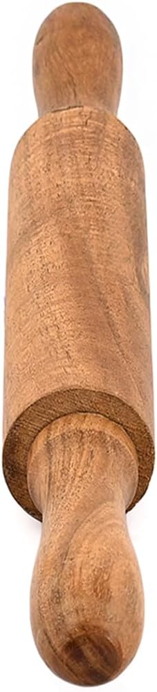 Rolling Pins Acacia Wood Professional Baker's Tool for Dough, Pastry, Pizza | Durable & Rustic Kitchen Essential (16" x 1.5" x 1.5")