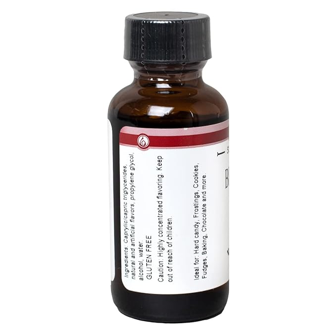 LorAnn Oils Super Strength Flavoring - Used For Candy Making, Flavoring Extracts, Baking, Hard Candy, and Flavor Oils - Bold, Natural Flavors 4X Stronger Than Extracts - Black Cherry, 1 fl oz