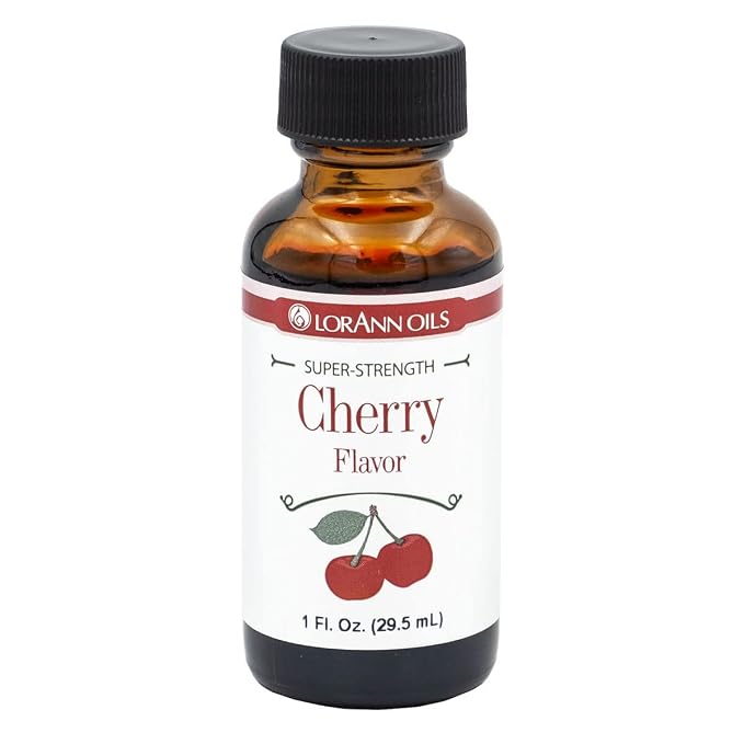 LorAnn Oils Super Strength Flavoring - Used For Candy Making, Flavoring Extracts, Baking, Hard Candy, and Flavor Oils - Bold, Natural Flavors 4X Stronger Than Extracts - Cherry, 1 fl oz