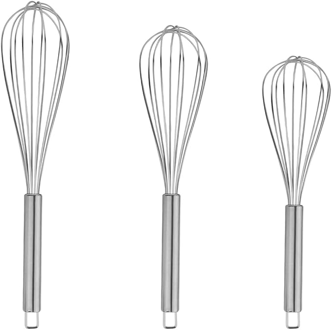 Keewah Whisk Set - 9”, 11”, 13” - Stainless Steel