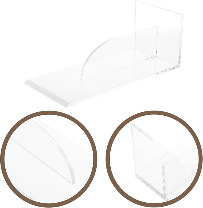 Transparent Acrylic Cake Scraper Smoother, Baking Tool for Cake Decoration, Fondant Smoother, Bakery Supplies, Frosting Tools, 8.66 X 3.93 X 3.14 Inch