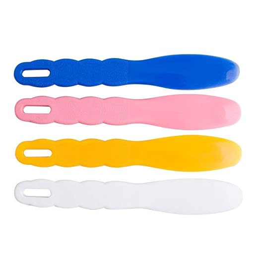 BONEW 6pcs Assorted Dental Lab Plastic Mixing Spatula for Impression Material Alginate