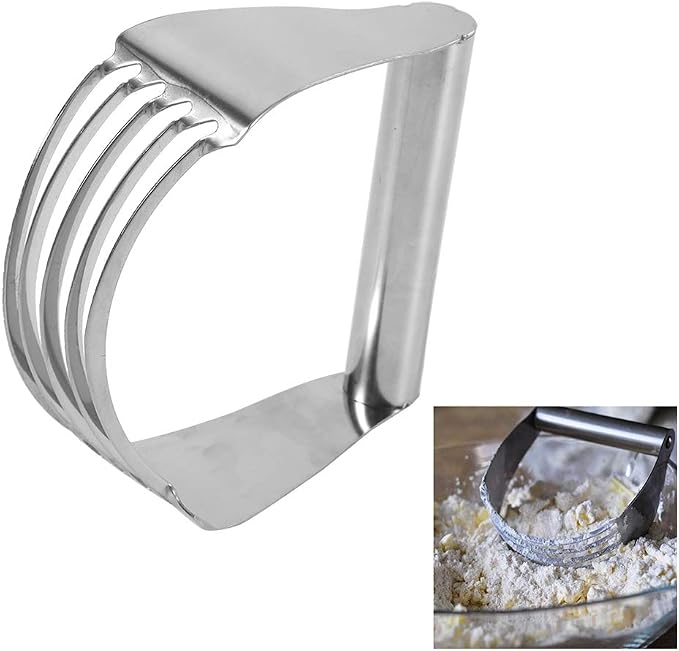 Dough Blender, Pastry Cutter, Stainless Steel Pastry Blender, Dough Cutter Multipurpose Handheld for Home Baking Tools