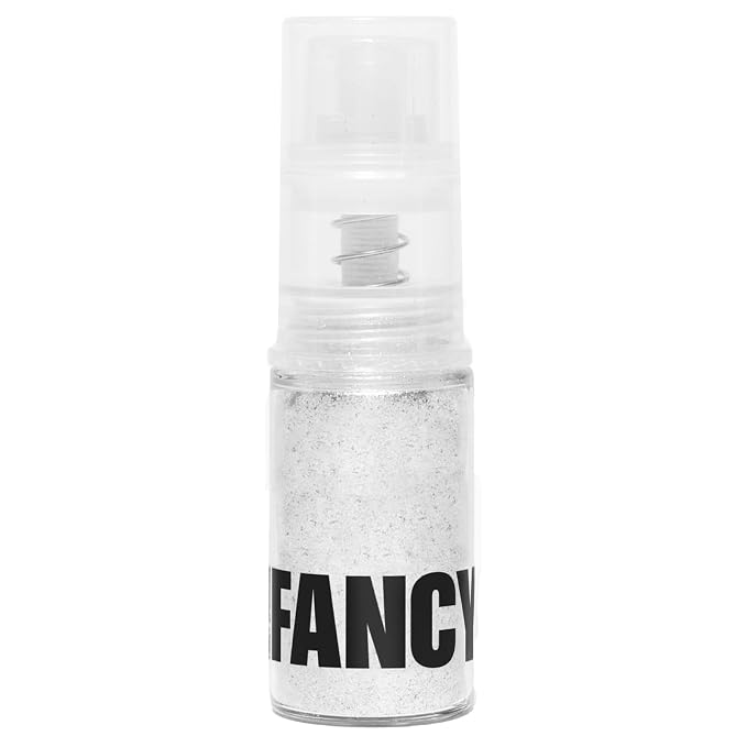 Fancy Sprinkles Diamond White Edible Glitter Spray Pump | Iridescent White Glitter for Drinks, Cocktails & Cake Decorating | Vegan & Gluten Free | Made in USA | 4gm