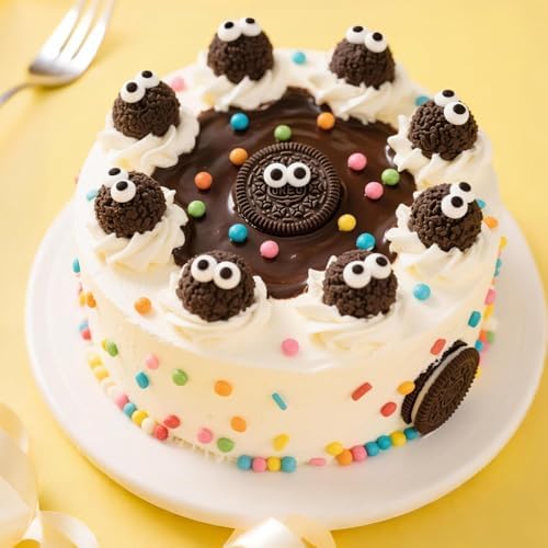 Edible Candy Eyeball Sprinkles, 150g/5.29oz, Googly Eyes Sprinkles for Cake Decorating, Edible Candy Eyes for Cupcakes, Cookies Toppings, Party, Holiday, Dessert Supplies