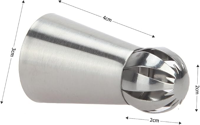Russian Piping Tips - Professional Sphere Nozzles for Cake Decorating, Set of 14