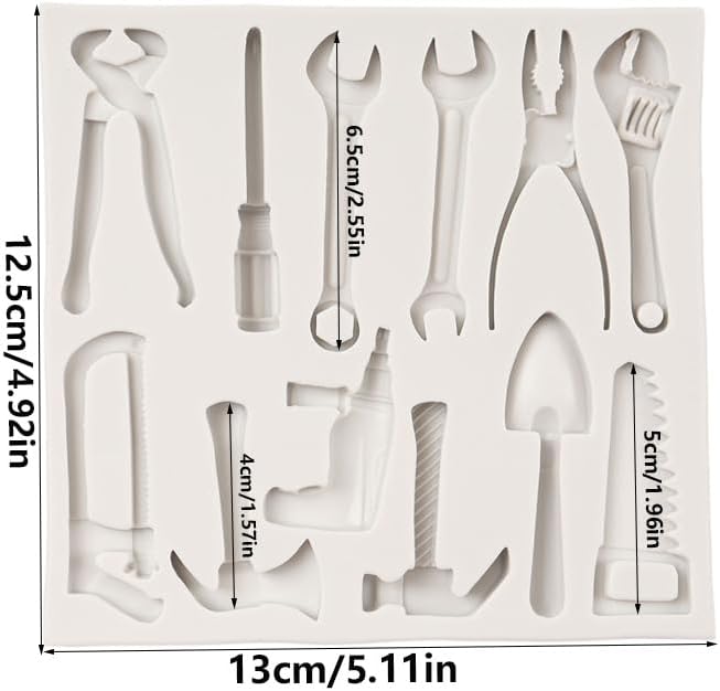 Construction Tools Fondant Silicone Molds Hand Tools Chocolate Mold For Cake Decoration Cupcake Topper Polymer Clay Chocolate Candy Sugar Craft Gum Paste