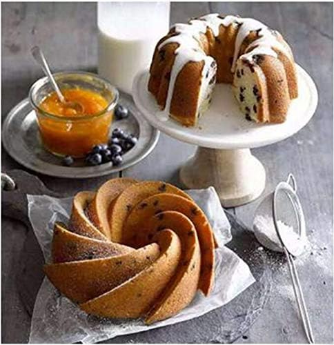 IELEK Silicone Fulted Pan Cake Nonstick Jello Molds Tube for Baking Cake, Jello, Gelatin, Bread, Para Gelatinas