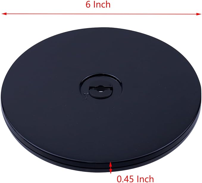 2Pcs 6 inch Lazy Susan Turntable Organizer Small Acrylic Mini Lazy Susan Cookie Turntable Display Base for Spice Rack Cake Makeup Table Cake Kitchen
