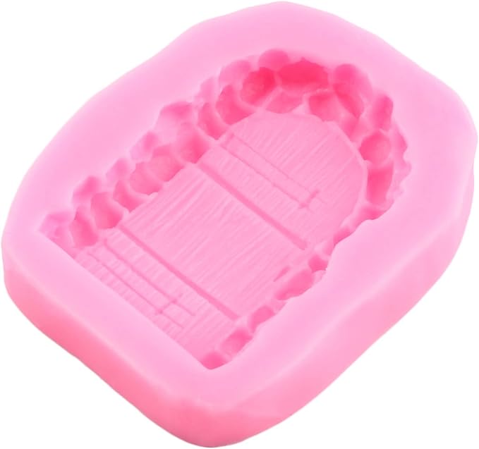 Mujiang Brick Wall Texture Design Silicone Molds Stone Texture Door Stone Path Fondant Molds Cake Border Decorating Cupcake Topper Chocolate Candy Set Of 3