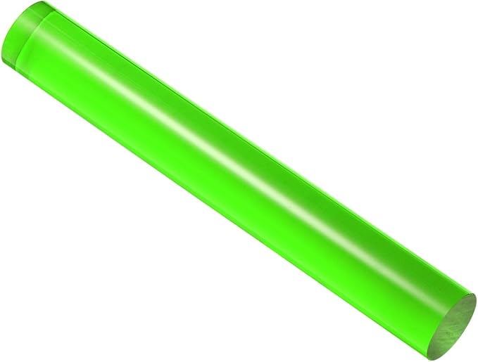 Acrylic Clay Roller, 7.28 Inch Length 1 Inch Dia., Acrylic Non-Stick Rolling Pin Roller Green - (Applications: for Shaping Sculpting)