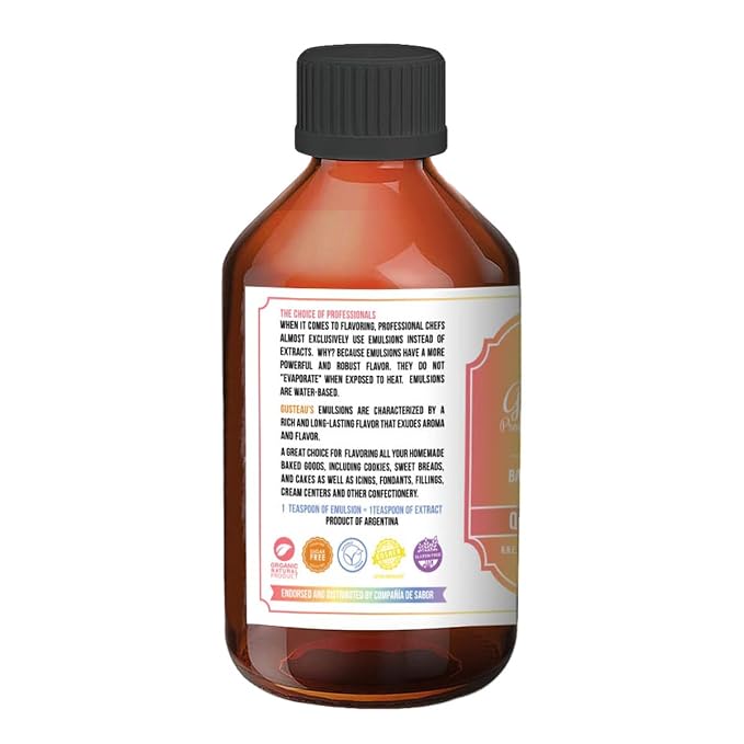 Gusteau's - Queen Cake Flavor Bakery Emulsion, 4 fl oz (100ml) Alcohol Free, Sugar Free, Kosher (Queen Cake)