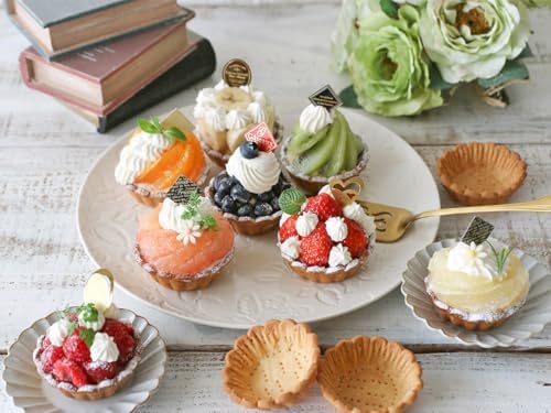 Mini Tart pan with Tart Cutting Mold, 2.75" Egg Tart Molds 6-cavity Non Stick Fluted Mini Tart Mould, Reusable Quiche Bakeware Carbon Steel for Pies, Quiche, Cheese Cakes, Desserts