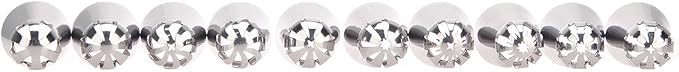 Russian Piping Tips - Professional Sphere Nozzles for Cake Decorating, Set of 10
